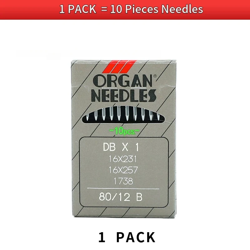 10 PCS DBX1 ORGAN Sewing Machine Needles For Industrial Lockstitch Japan Sewing Accessories DB*1 16x231 Knitting JUKI BROTHER