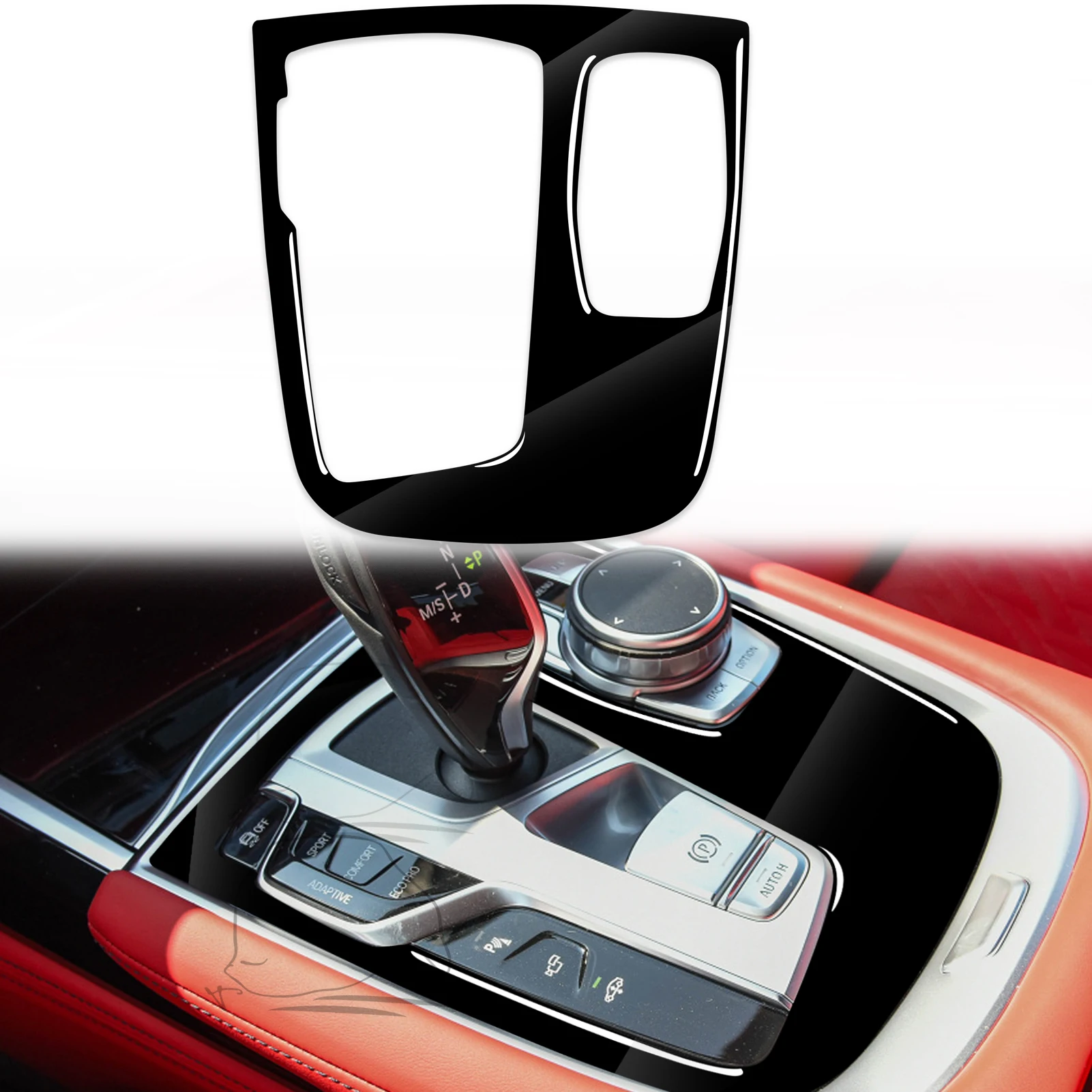 for BMW 7-series G11 G12 2016 Gear Shift Decoration Cover Trim Sticker Decal Car Accessories Plastic