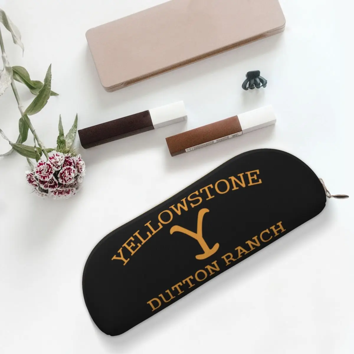 

Yellowstone Quick Dry Dutton Ranch Pencil Case Pen Holder Storage Stationery Supplies Pen Box Pencil Bag for Studen School