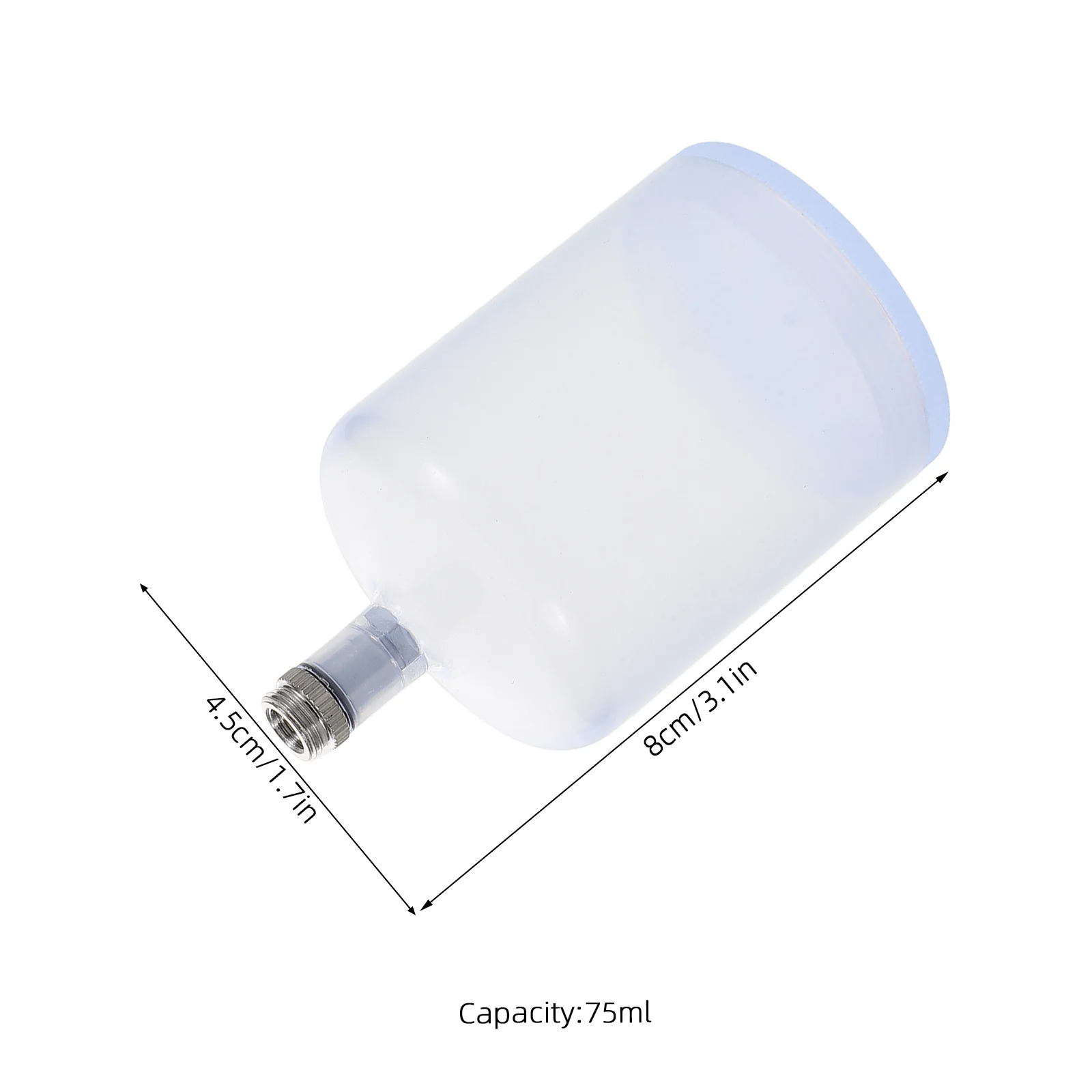 البخاخة كوب الطلاء 75 مللي حاوية بلاستيكية قابلة للاستبدال للرسم خلط الألوان إعادة الملء رذاذ وعاء البخاخة زجاجات وعاء #6