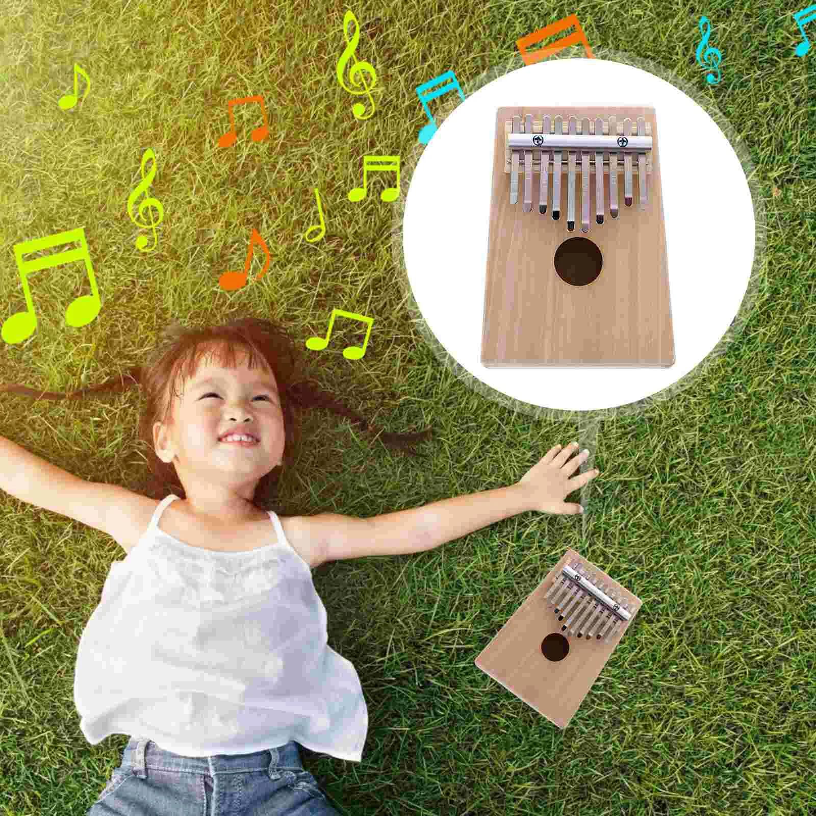 Piano Thumb DIY 10 Keys Graffiti Kalimba Mini for Hand Painting Drawing Finger Small Instrument Child