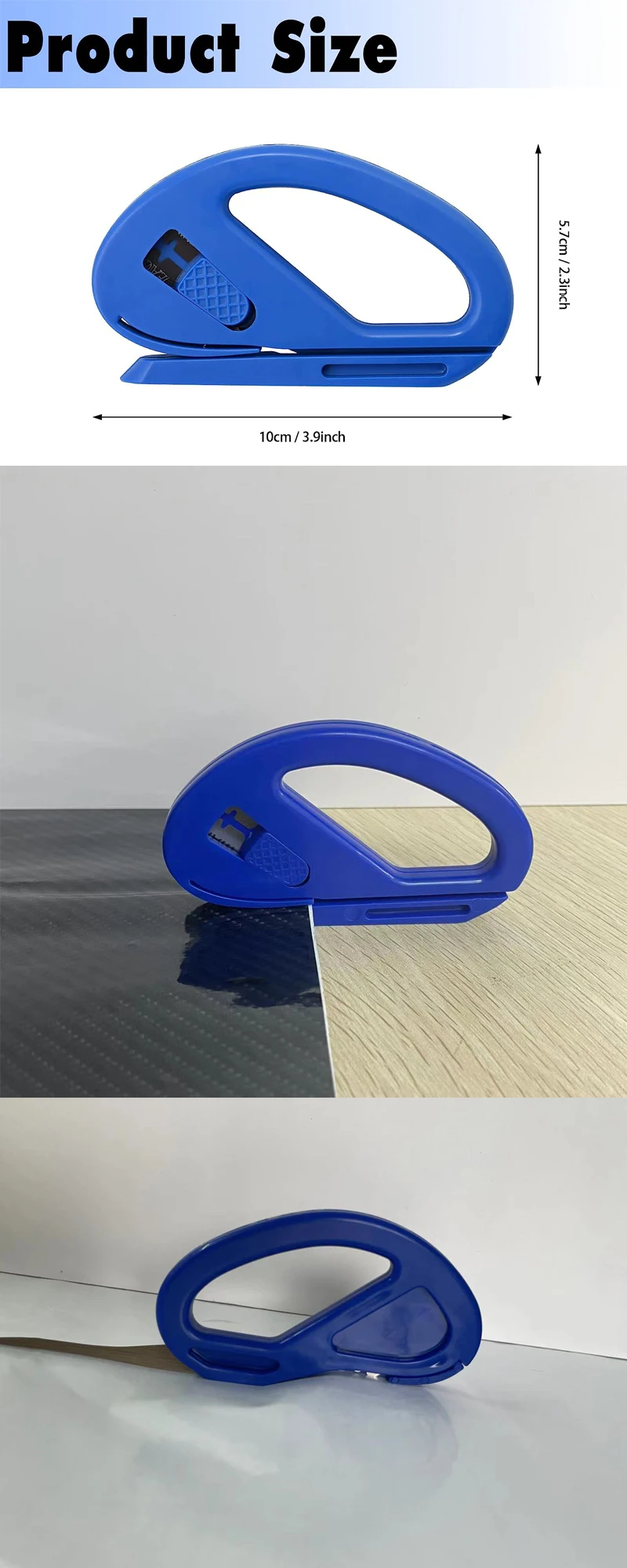 2Pcs Auto Vinyl Wrap Messer Sicherheit Cutter Carbon Faser Vinyl Wrap Film Schneiden Werkzeug Geschenkpapier Cutter für Auto Aufkleber – Detail 1