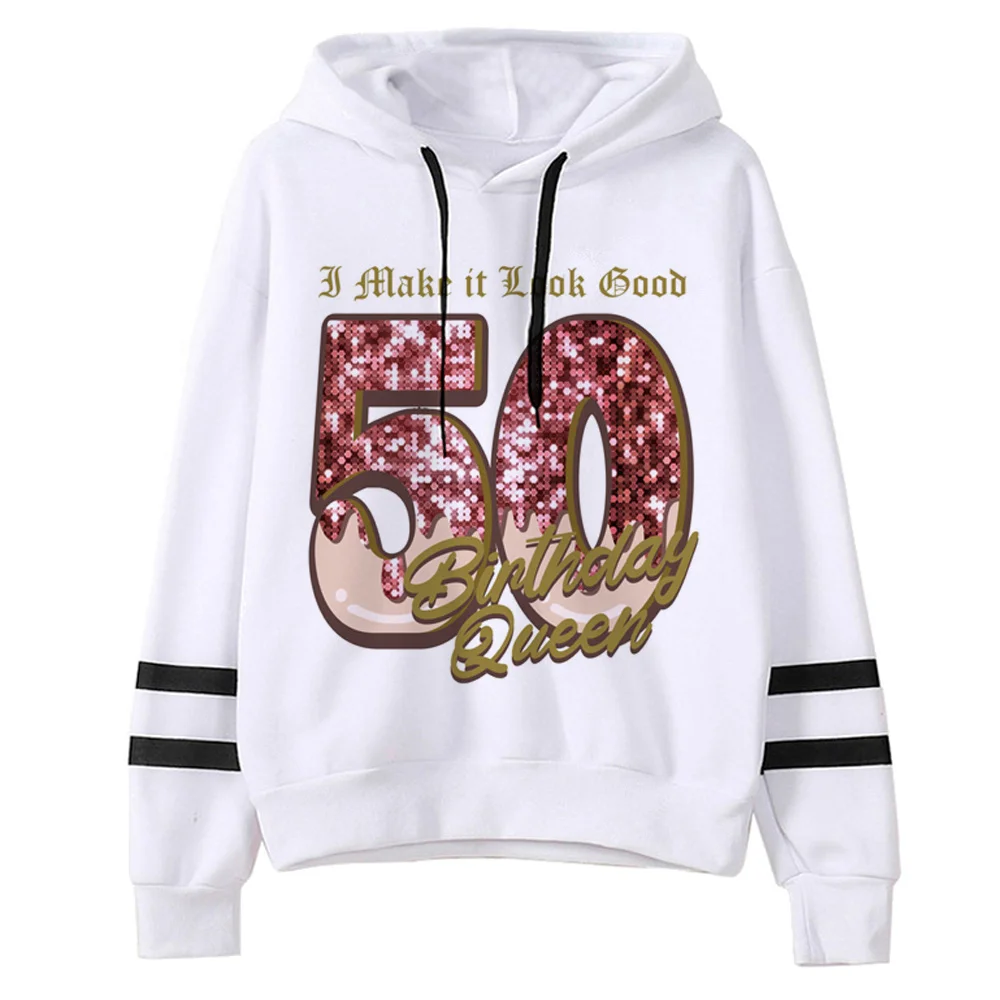 50 Ans 50th Years Birthday hoodies women anime funny streetwear 90s clothing Hood women streetwear clothes