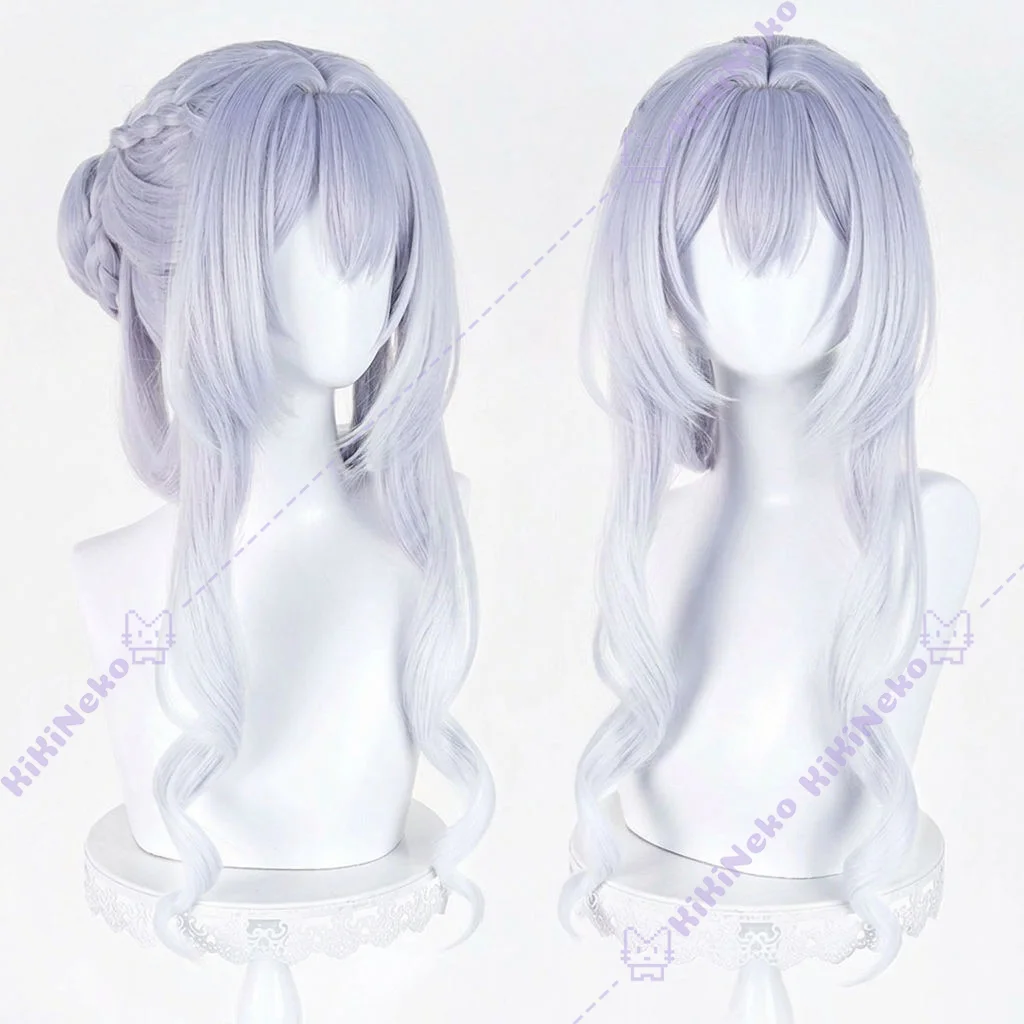 Genshin Impact Tsaritsa Cosplay Wig Empress of Ice Anastasya Feodorovna Snezhnaya Царица Long Hair For Hallowmas Party Adult view 2