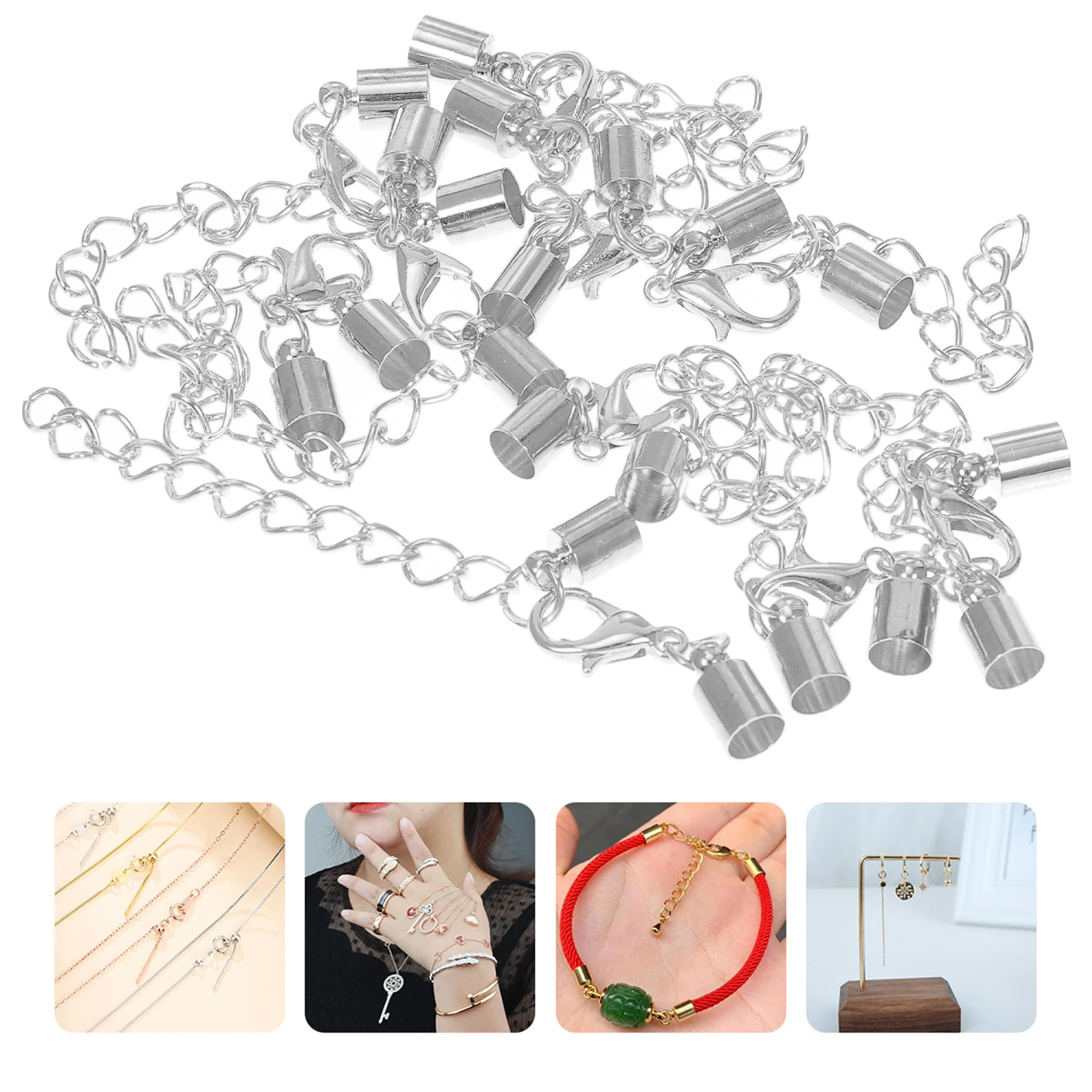 

20Pcs Fine Workmanship Copper Alloy Lobster Clasp Jewelry Connector for DIY Necklace Bracelet Keyring Lobster Clasp