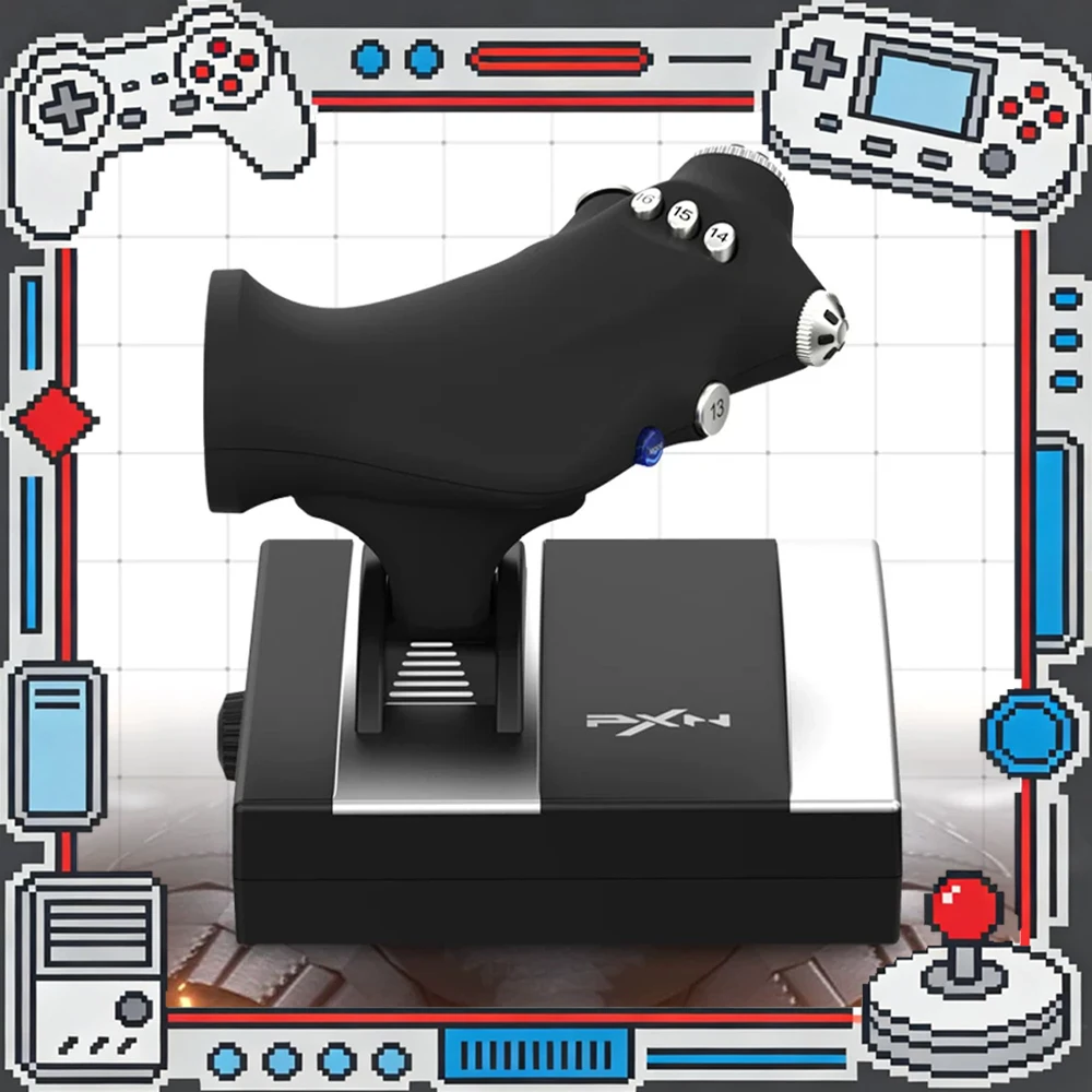 PXN 2119 PRO Геймпад-симулятор полета с вибрацией, джойстик для ПК/PS4, игровой контроллер для авиасимулятора