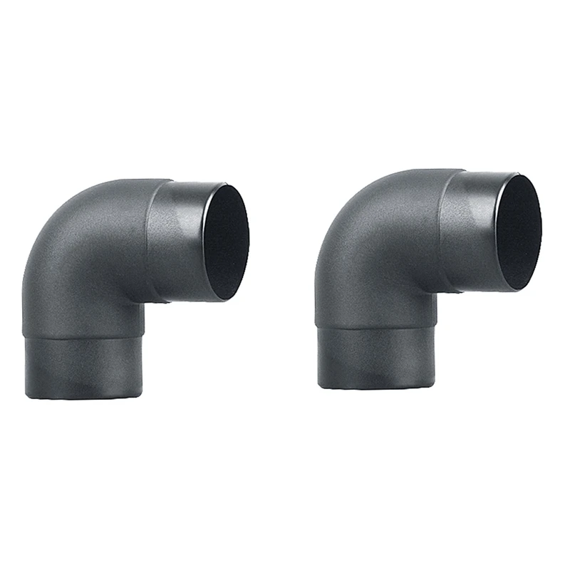 2Pcs 60Mm Car Air Heater Ducting Pipe Air Vent Outlet L Shape Elbow Bend Pipe Exhaust Connector For Webasto Eberspaecher