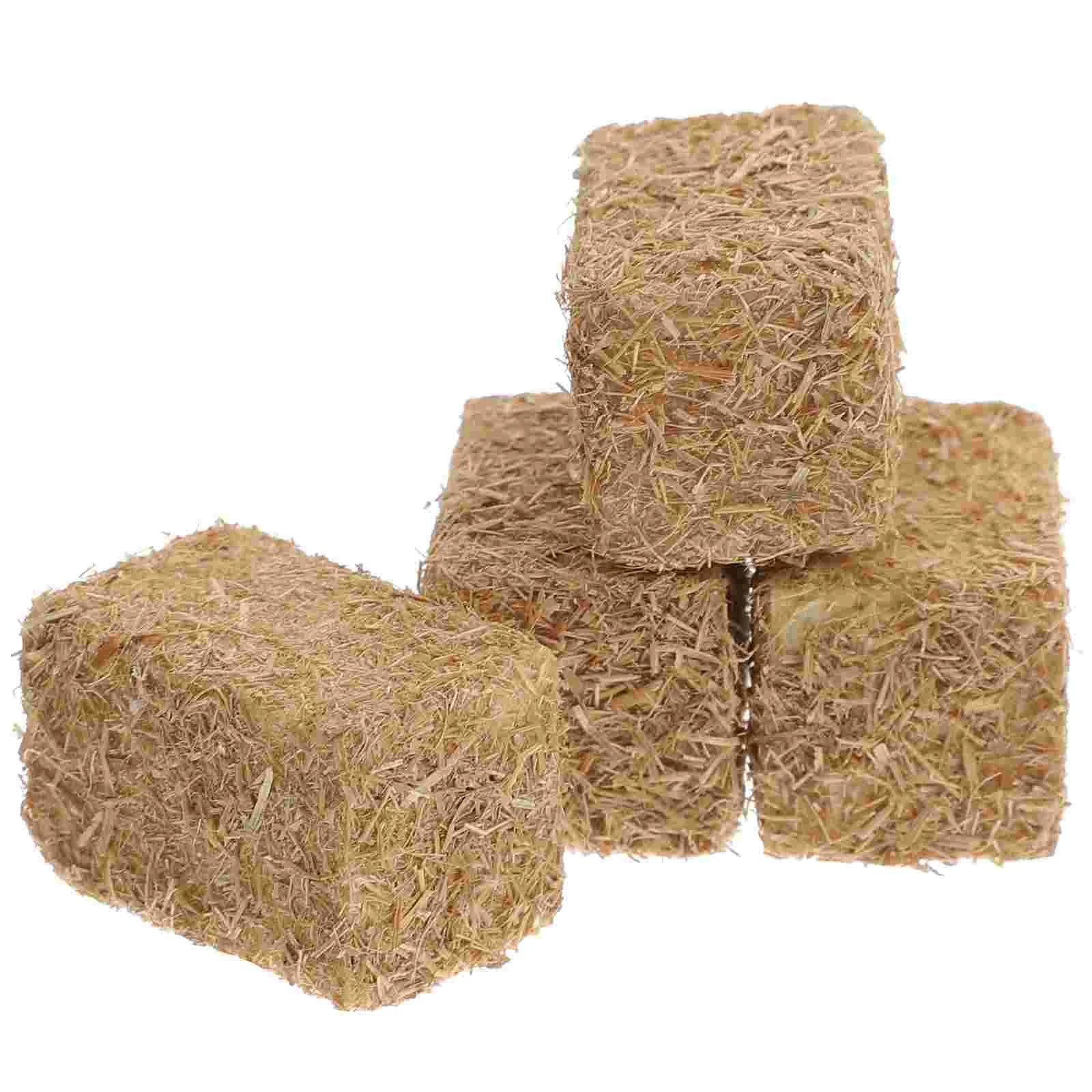 Mini Haystack Decorative Scene Adornment Artificial Bales Decoration Fall Ornaments