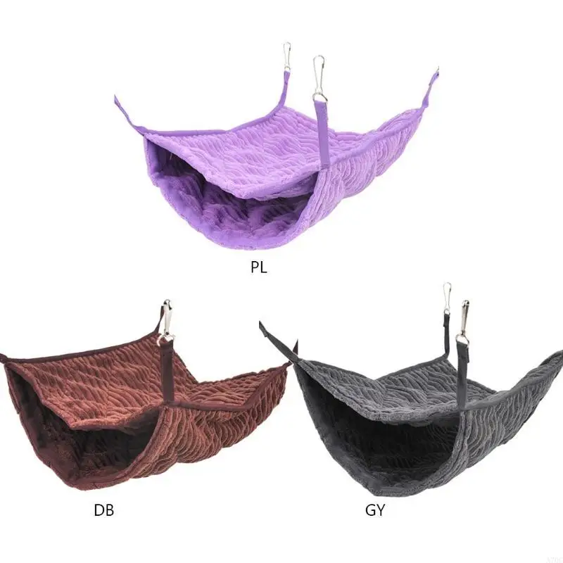 لطيف الهامستر خنزير غينيا معلقة أرجوحة دافئ سرير ناعم حصيرة صغيرة قفص قفص مخبأ نفق نفق لخنجر الفئران الفئران #3