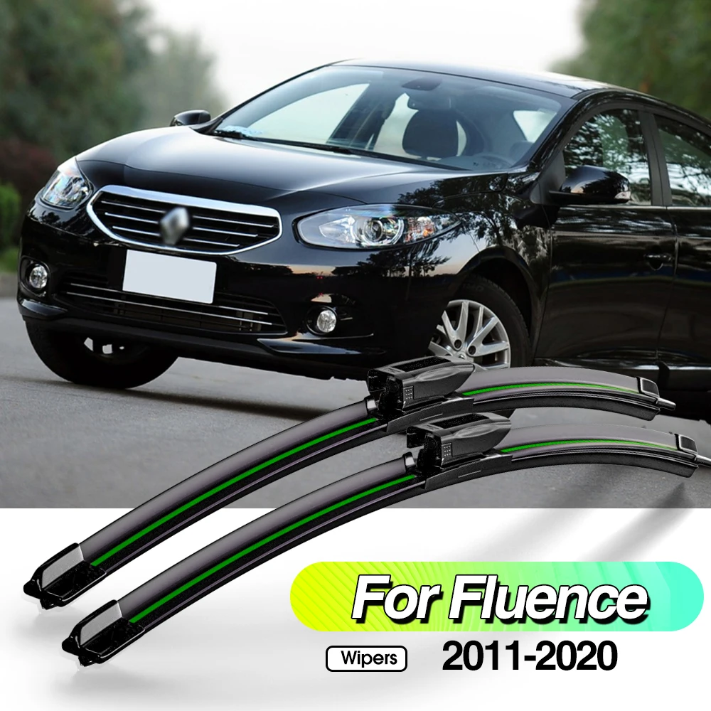 

For Renault Fluence 2011-2020 2pcs Front Windshield Wiper Blades Windscreen Window Accessories 2012 2013 2014 2017 2018 2019