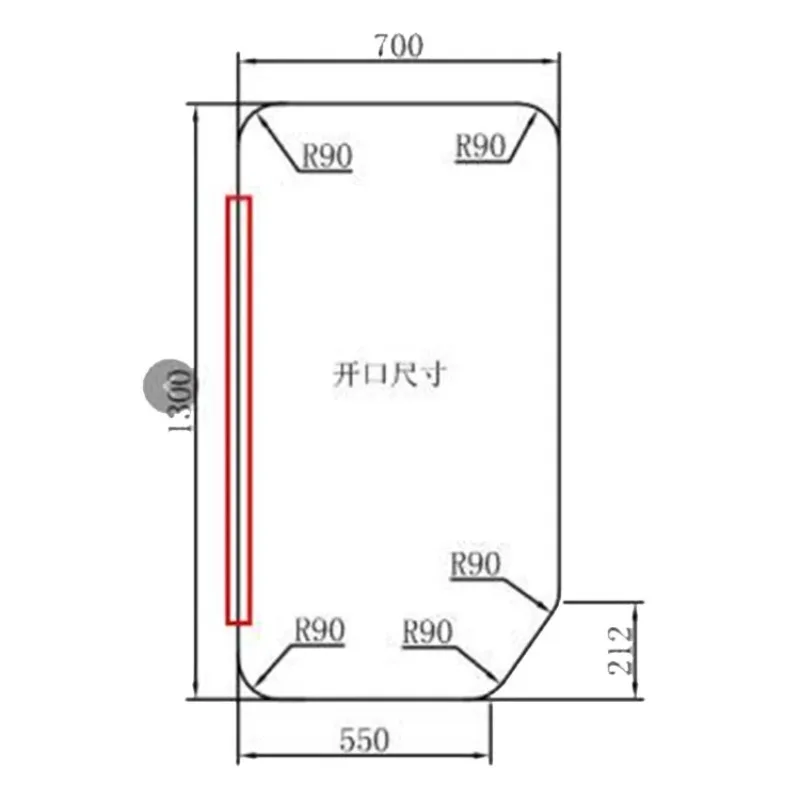 2025 Customizable Special-shaped RV Teardrop Trailer Door Caravan Door For Camper Parts RV Teardrop Door