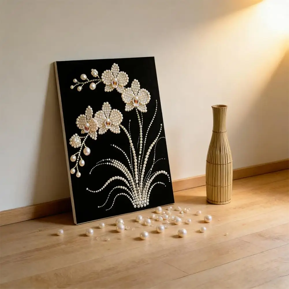 DIY Pearl 3D Plastic Painting Kit For Adult Beginner,Crystal Diamond Special Shape Kit For Home Wall Decoration Gift - view 2
