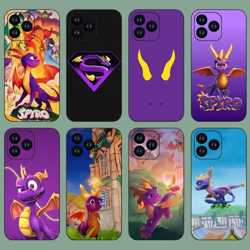 Game Dragon Spyro Phone Case For iPhone 11 12 13 14 Mini Pro XS Max X S Plus XR Shell