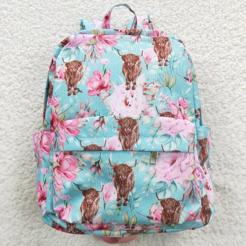 Wholesale Back To School Children Flower Apples Pencil Backpack Travel Daypack Toddler Outdoor Portable Kids Floral Boy Girl Bag