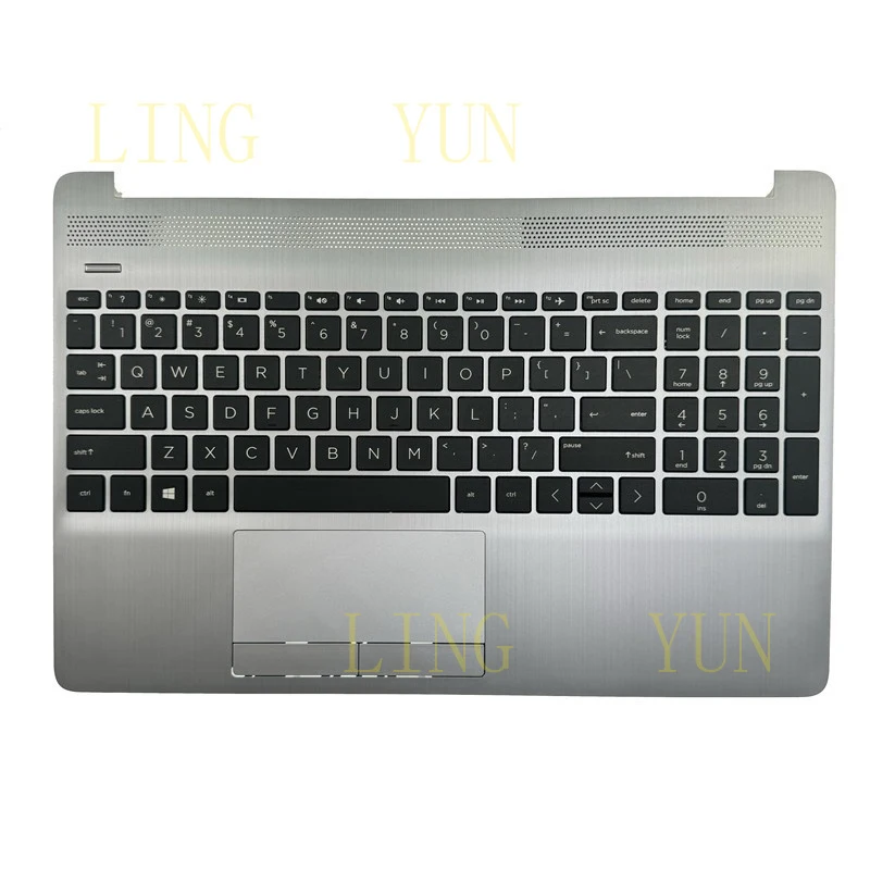 

Для ноутбуков HP 250 255 G8 G9: подставка для рук (палмрест) с американской клавиатурой M31100-B31 M34618