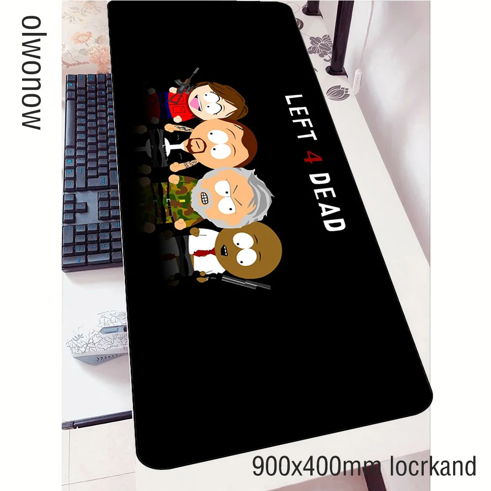 Esquerda 4 mortos mouse pad casa gamer massa padrão 90x40cm notbook mouse tapete de jogos mousepad bonito mouse pad mesa padmouse tapetes