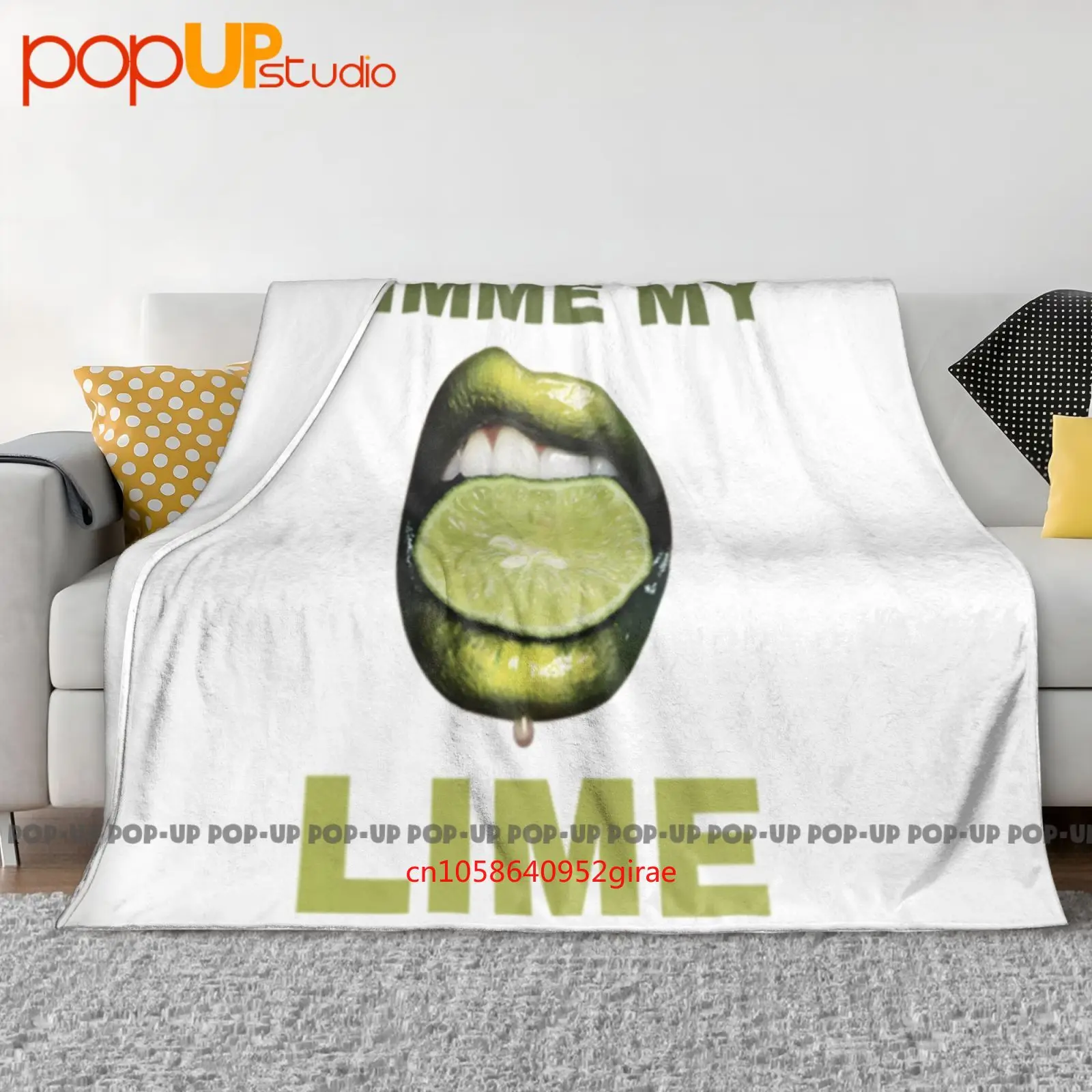 Gimme My Lime Funny Lips Niche Meme Ultra-Soft Blanket Quilt Winter Sofa Cover Bed Covers