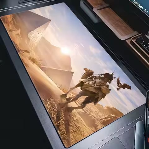 Large 90x40cm XXL Gamer Mousepad Ancient Egypt Egyptian Mouse Pad Kawaii Desk Mat Extended Gaming Keyboard Mats