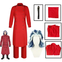 Anime Tokyo Revengers Daiju Shiba Cosplay Costumes Taiju Shiba Red Trench Uniform Generation Tokyo Manji Gang Clothes for Adult