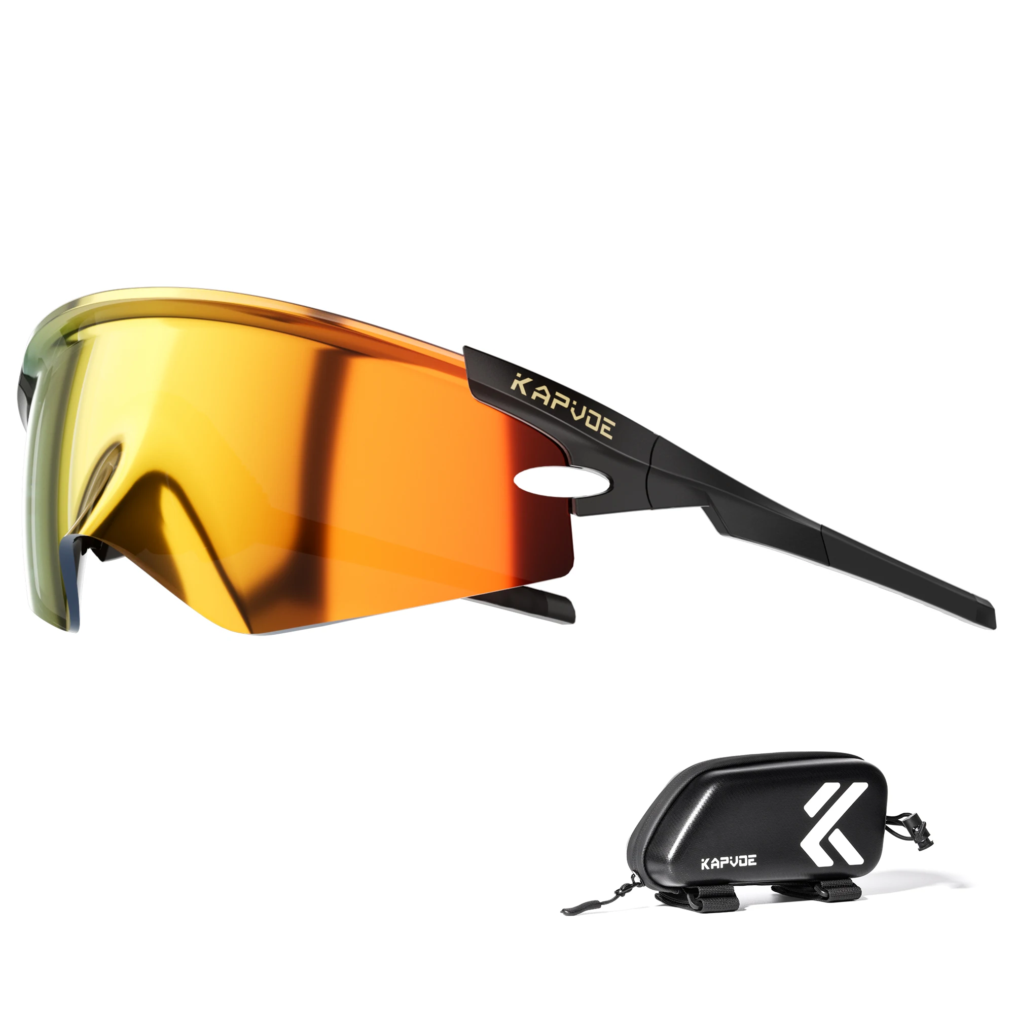 Kapvoe Neue Eagle Beak Photochrome Fahrrad-Sonnenbrille für Männer und Frauen, MTB-Brille, UV400 Fahrrad-Brillen, Sport-Outdoor-Bike-Trail-Laufbrillen