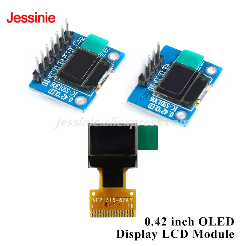 

OLED-дисплей 0,42 дюйма 0,42 дюйма, ЖК-модуль 72X40, последовательный экран белого цвета, интерфейс I2C IIC/SPI SSD1306 72*40