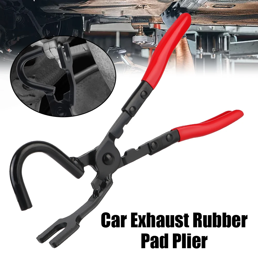 

Car Exhaust Rubber Pad Pliers Anti-Slip Handle Tools Exhaust Hanger Removal Puller Universal Exhaust Pipe Gasket Removal Plier