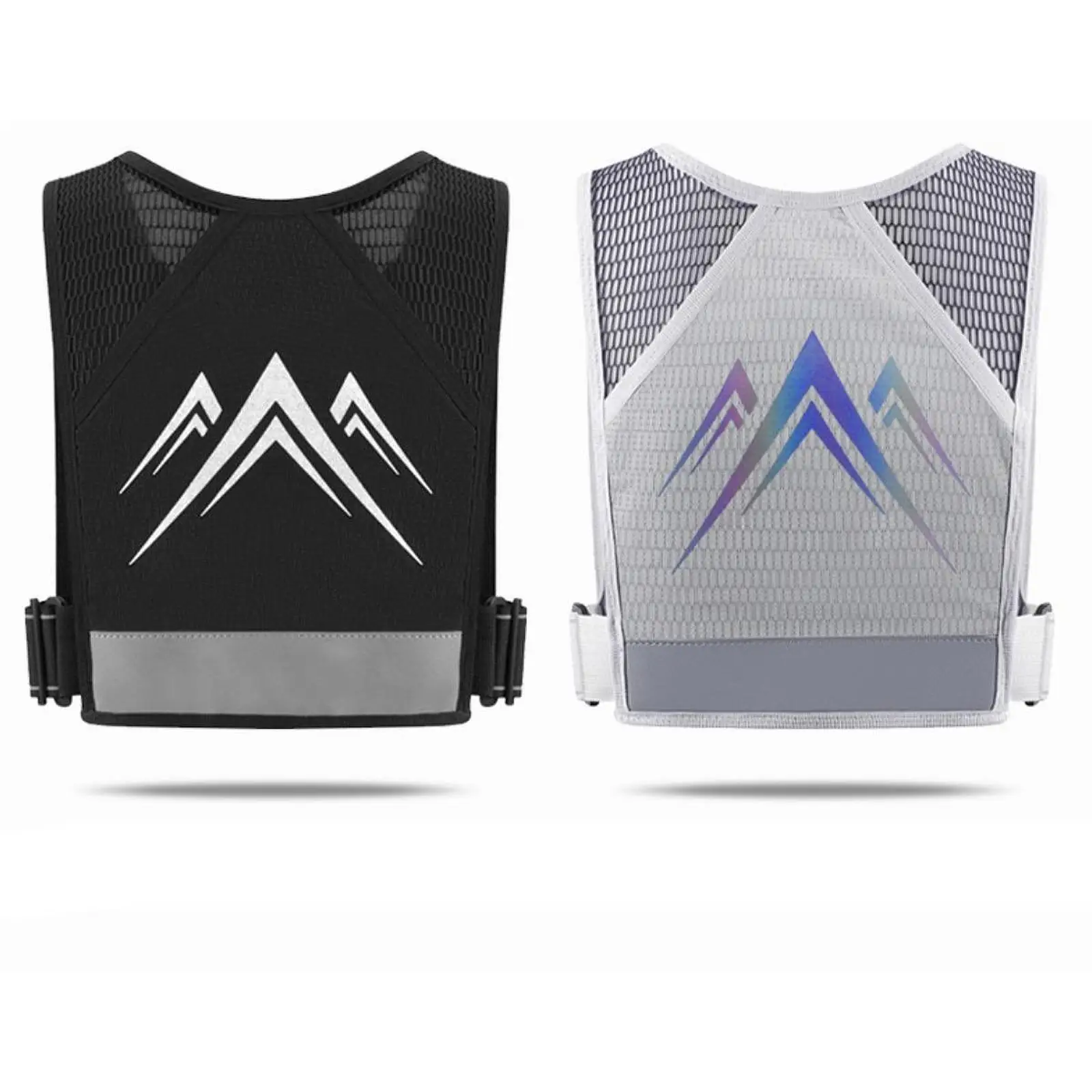 Hydration Vest Pack Reflective with Pockets Portable Daypack Water Pack Supplies Sports Bag for Trail Women Race Hiking Camping
