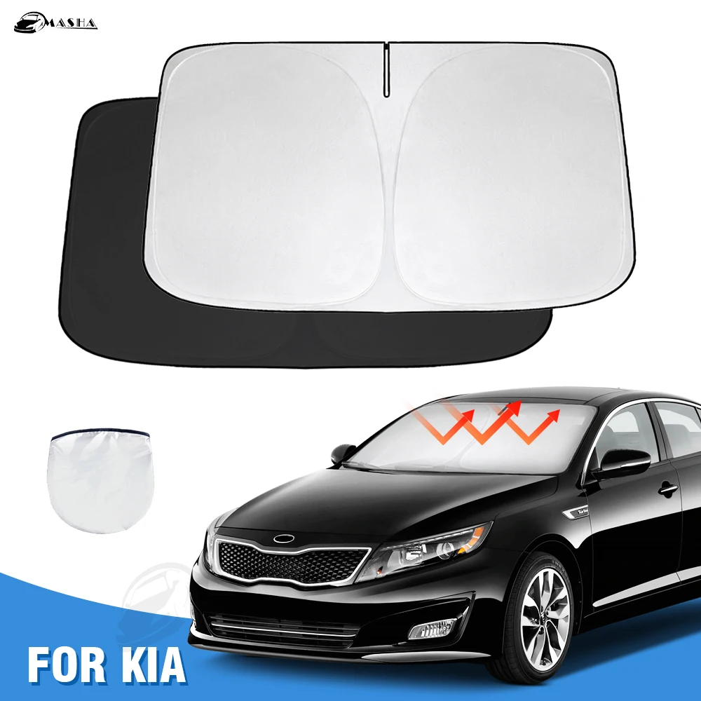 Windshield Sun Shade for KIA K5 2021 2022 2023 Sunshade Window Sun Visor Protector Foldable Blocks UV Rays Keep Your Car Cooler