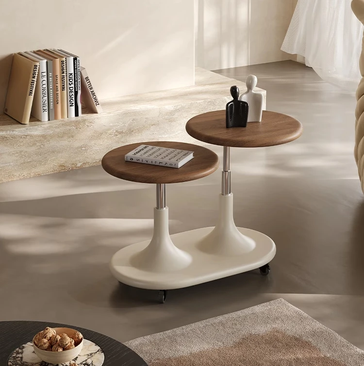 

Italian designer cream wind edge few Nordic modern simple liftable trolley