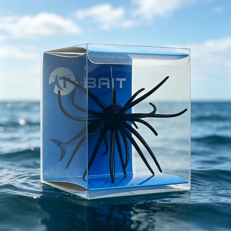 2 Stück Neue Weiche Bionische Seeigel-Köder TPE Angelköder mit Hochwertiger Verpackung für Barsch- und Mandarinfisch-Angeln in Teichen
