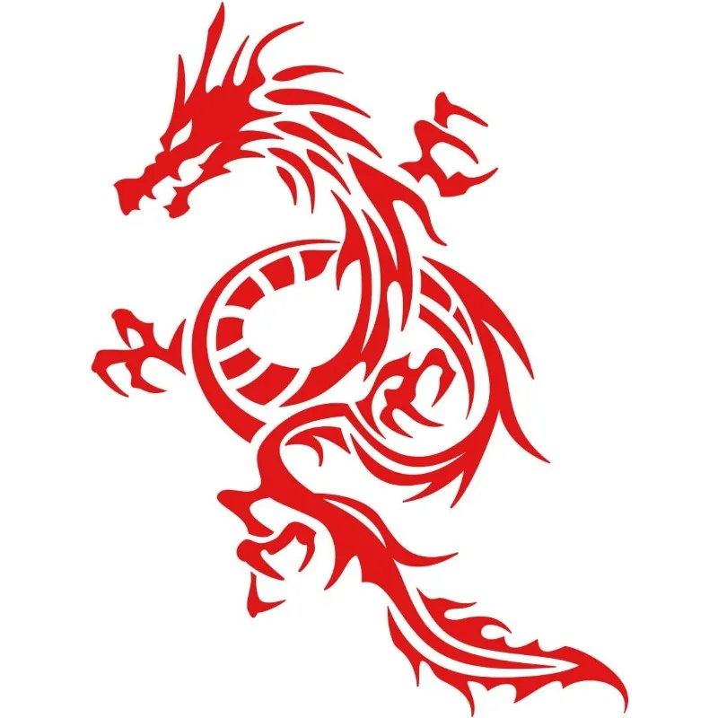210x158mm Red Dragon Trybaru 9 Sticker - Waterproof Vinyl Decal for Left Side Placement