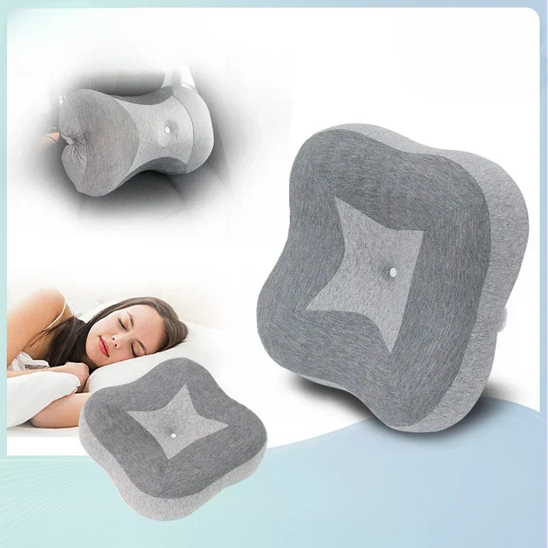 

Travel Pillow Portable Pillow Memory Cotton Core Multi-functional Ergonomic Neck Support Cervical Pillow Memory