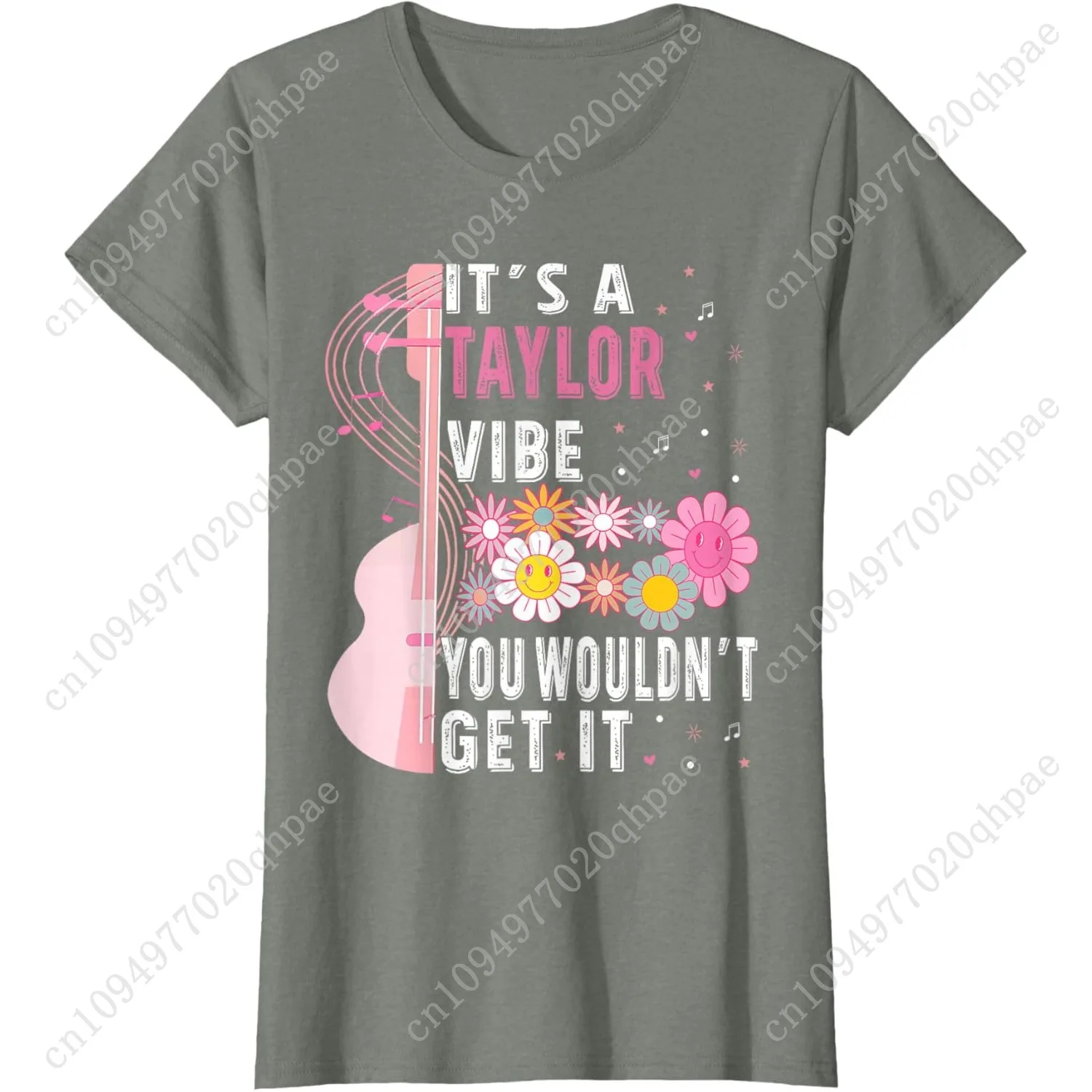 เสื้อยืดลาย It's A Taylor Vibe You Wouldn't Get It Groovy สำหรับผู้หญิง ผู้ชาย และเด็ก