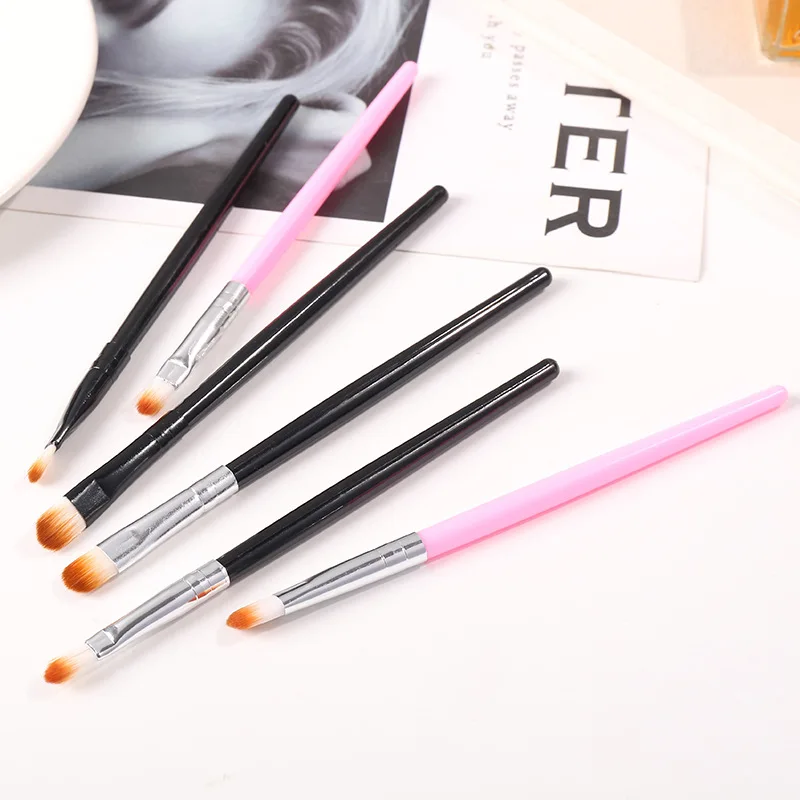 50pcs/lot Plastic handle Lip Brush Lipstick Brush  Concealer Brush/Eye Shadow Brush Make Up Tools Applicator