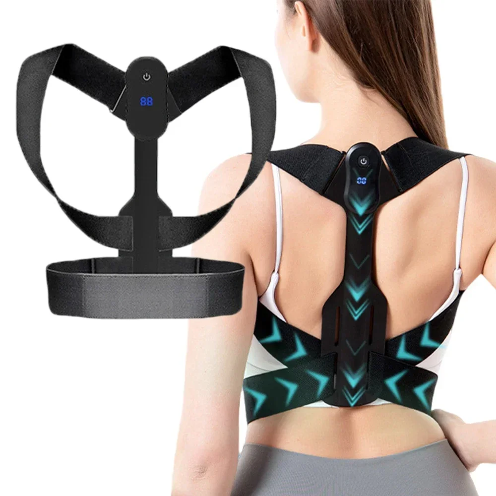 Smart Posture Corrector Belt Sensor Orthosis Invisible Reminder Adults Back Sitting Posture Spine Hunchback Fixer Tape Unisex