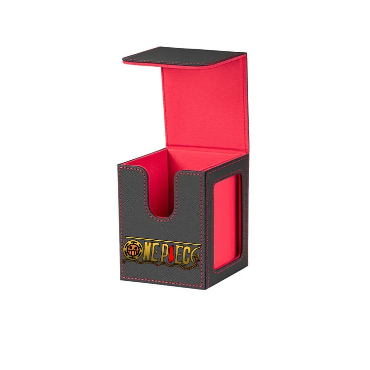 ONE PIECE Luffy Zoro Trading Card Deck Box with Window Cartoon Magnetic Closure Game Card Deck Holder Jewelry Organiser Case view 4