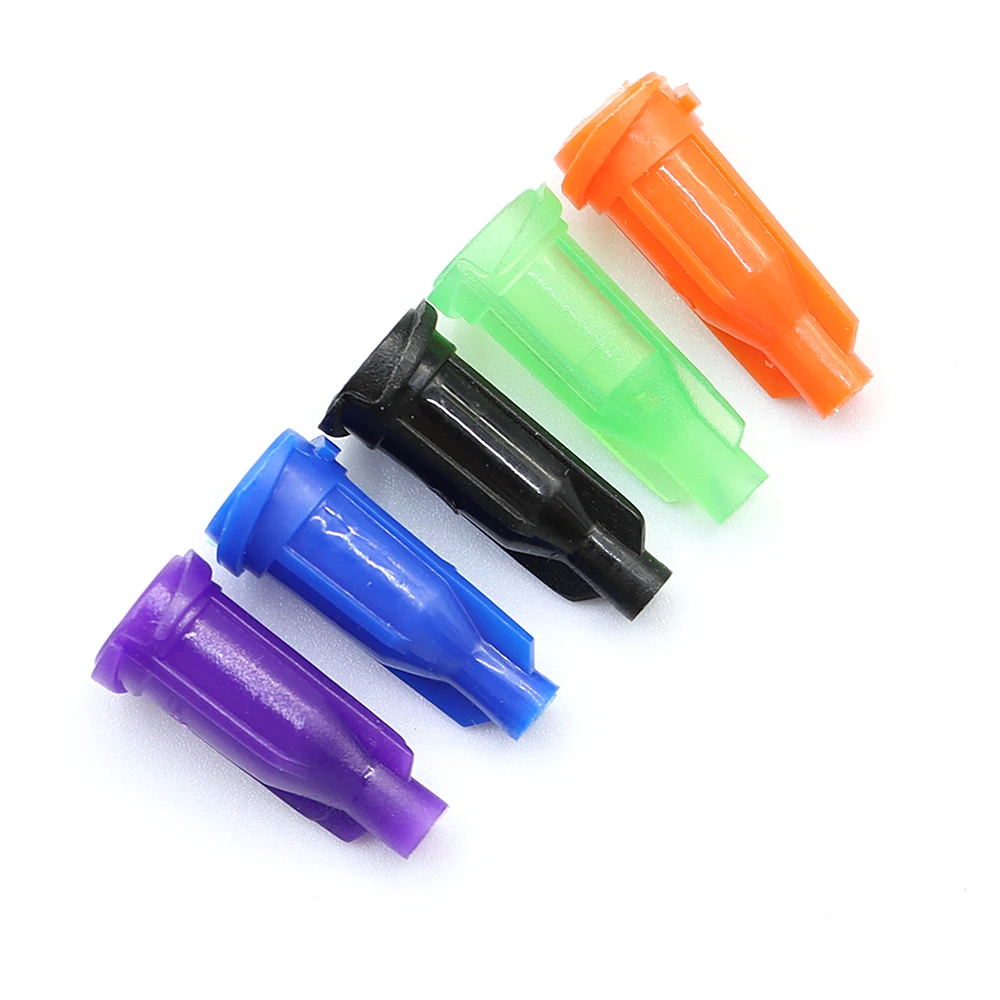 100pcs Syringe Head Cap Multi-color Spiral Mouth Sealing Plug Dispenser Dispensing Needle Sealing Plug Syringe Cap Combination