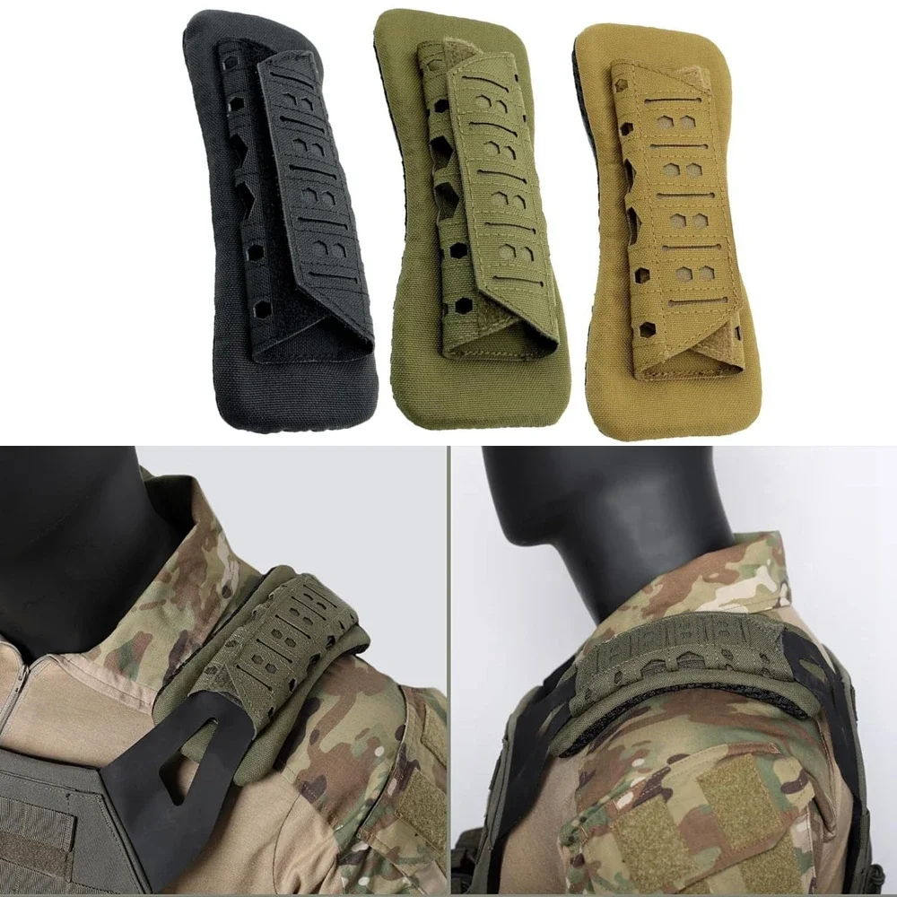 

2PCS Tactical Vests Shoulder Pads Backpack Breathable Mesh Pads Lightweight Soft Belt Pads