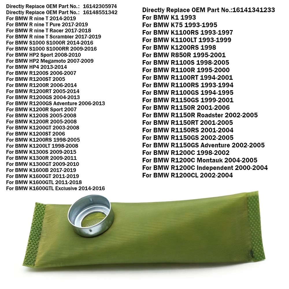 Fuel Pump Filter Strainer for BMW R nine T S1000RR HP4 R1200S R1200R R1200GS K1200R K1300S K1600B k1 k75 R1100R R1100GS R1150R
