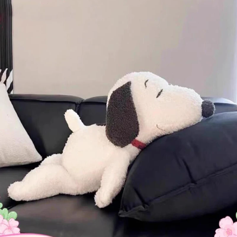 

Snoopy Plush Sofa Decoration Kawaikatong Snoopy Doll Pillow Sleeping On The Bed Dog Plush Doll Pillow Gift for Women