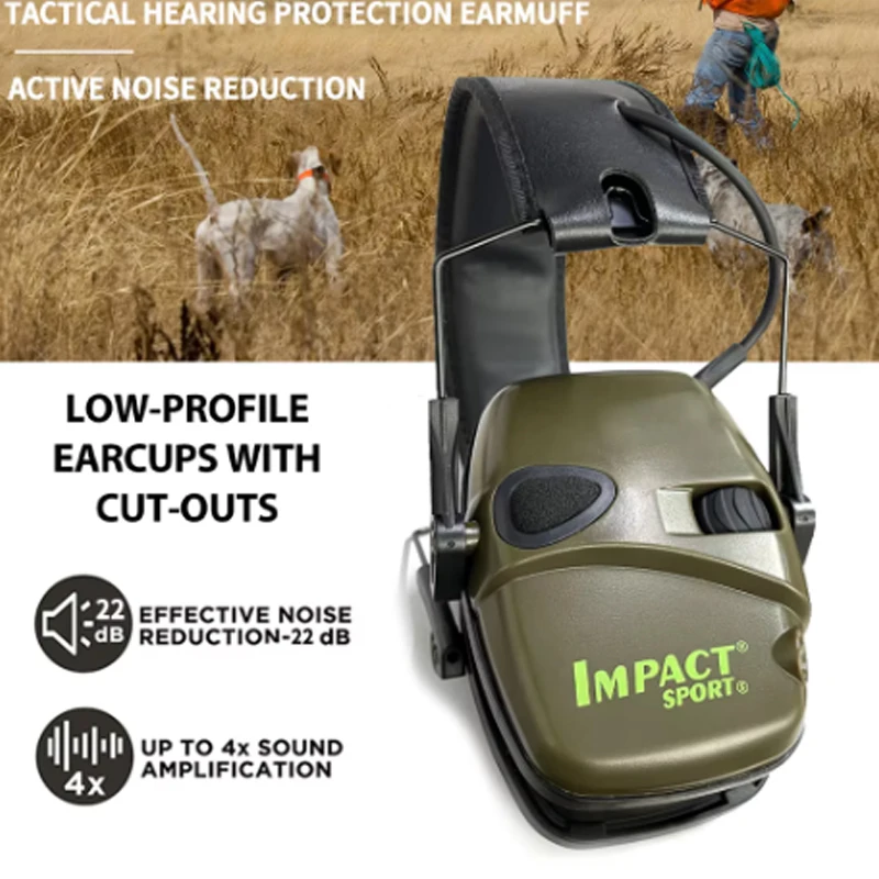 

Tactical Electronic Shooting Original Earmuff Outdoor Sports Antinoise Headset Impact Sound Amplification Hearing Hunting