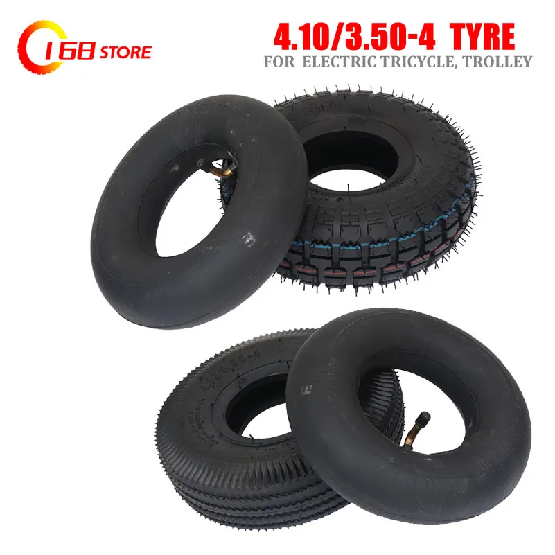 

10 inch 4.10 /3.50-4 Tyre 4.10-4 Tires Inner Tube for Electric Tricycle Trolley scooter warehouse car