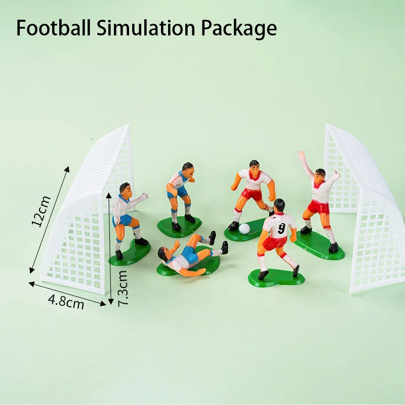 Fußball-Jungen-Kuchendekoration, Fußballspieler-Puppe, Cupcake-Topper, Happy Birthday Deko, Sport-Kinderparty-Zubehör für Veranstaltungen – Detail 12