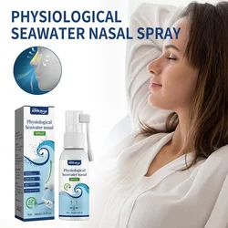 Spray nasal salin d'eau de mer physiologique, instituts de nettoyage nasal doux, congestion nasale, démangeaisons, éternuements, nez qui verticalement, soins apaisants