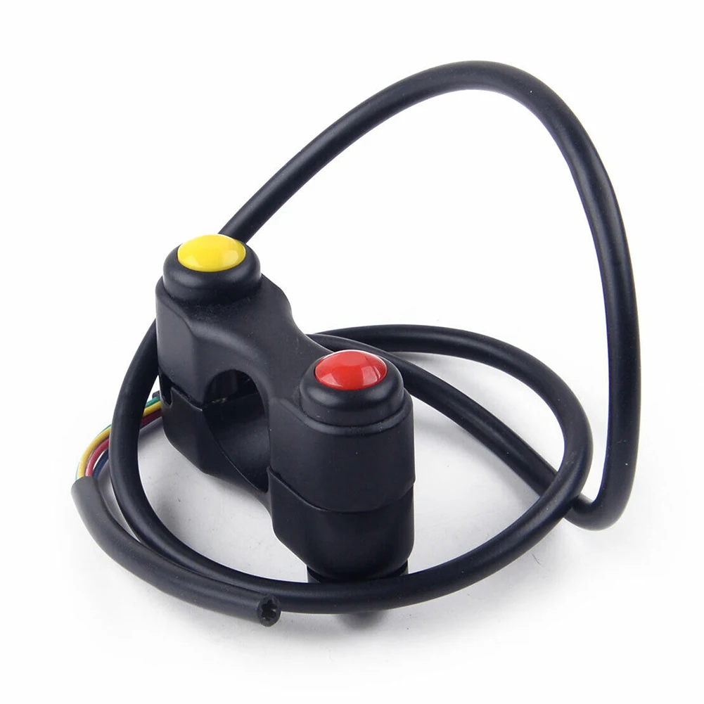

2 Push Buttons Switch Red Yellow 22mm ATV Handlebar Aluminum Alloy And Metal New For Motorcycle ATVs Accessories