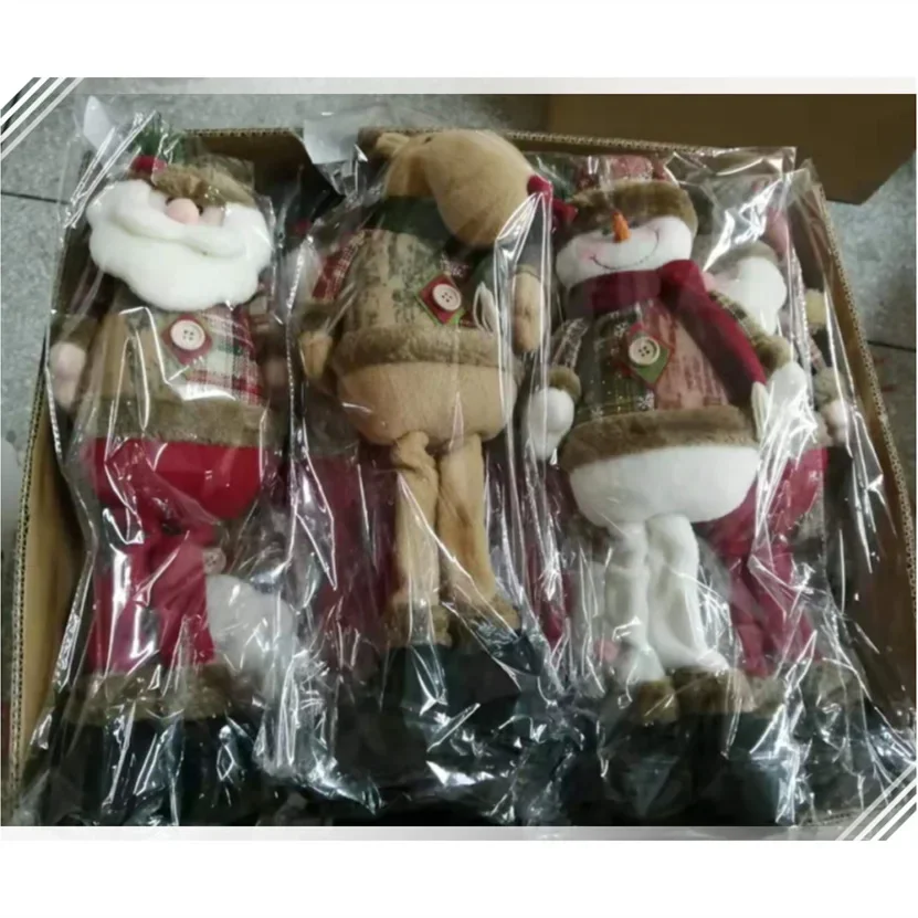 Christmas Doll Decorative Cute Santa Claus Snowsman Reindeer Plush Toys Xmas Tree Decor Merry Christmas Gifts for Kids Children