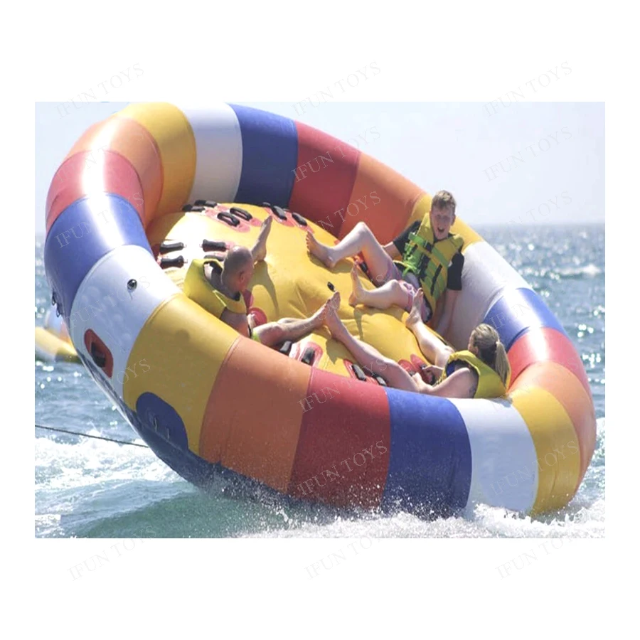 

Надувная лодка-аттракцион Aqua Twisting UFO Disco Boat на 8 человек для водных игр
