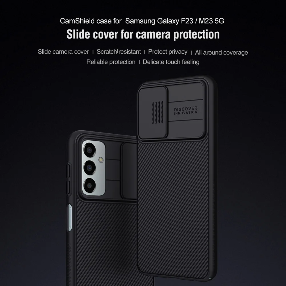 NILLKIN-funda con protección para cámara, carcasa mate para Samsung Galaxy A33 5G, CamShield