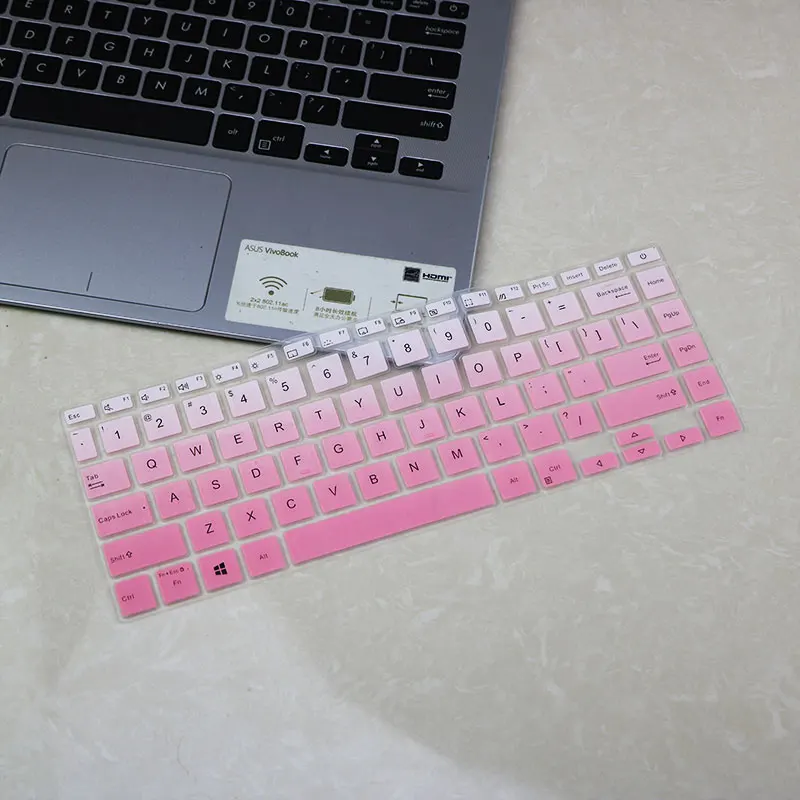 US Layout Silicone Keyboard Protector Skin Cover for Asus Zenbook Q407IQ 407 Vivobook S433 S433F S433FA S433FL