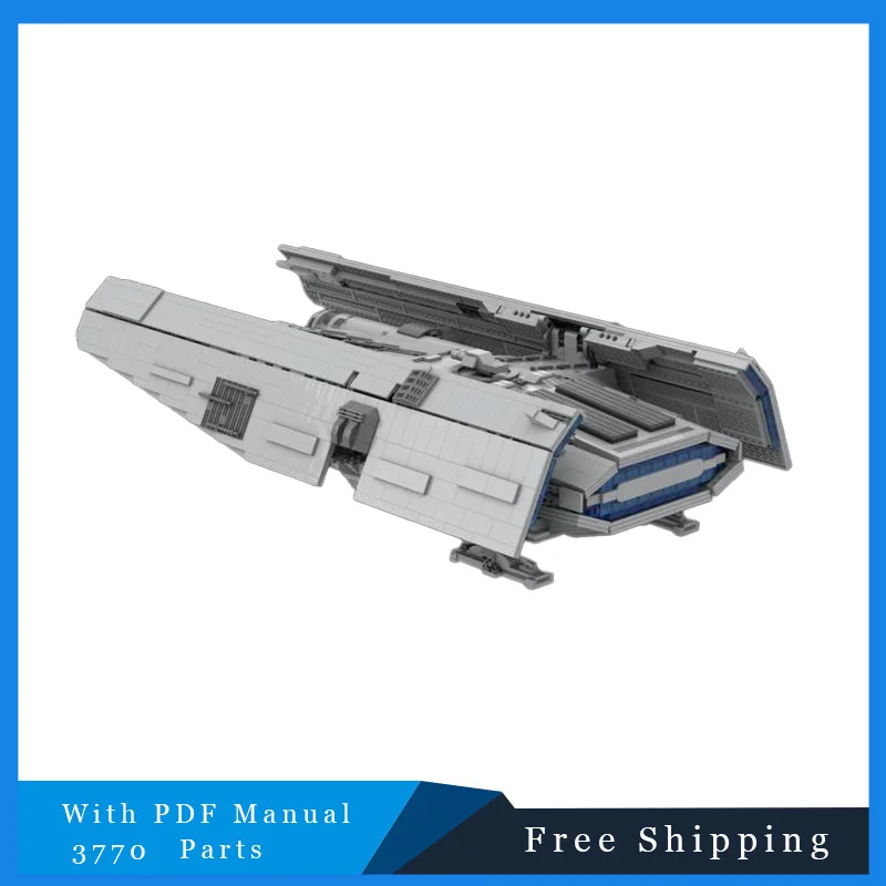 

New 3770 Parts Science Fiction Spacecraft MOC Building Blocks Technology Bricks DIY Assembled Aircraft Toys Xmas Christmas Gifts